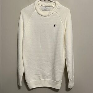 Elegant White Crewneck Sweater